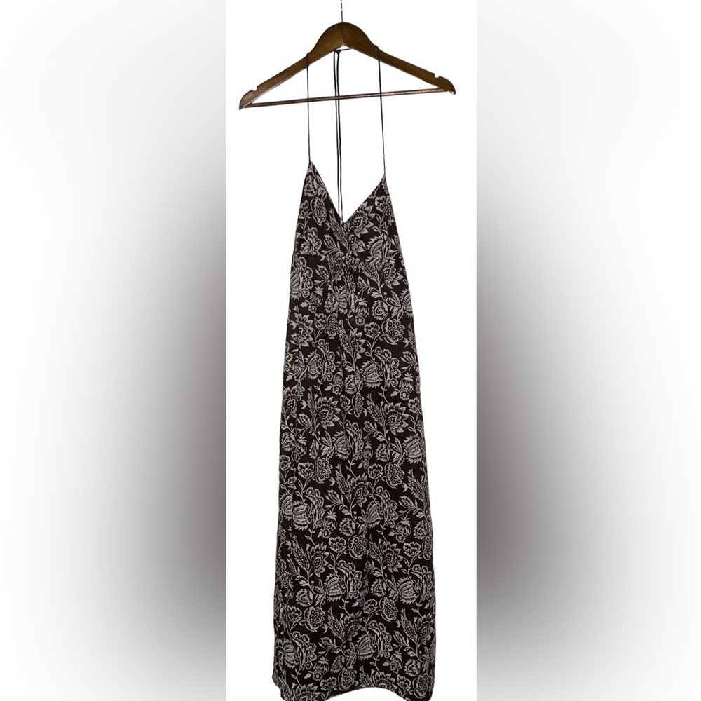 Ann Taylor Halter Paisley Strappy Maxi Dress Vacay Travel Beach‎ Resort Women 4